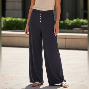 Anthropologie Women’s Cozy PJ/Lounge Pants Navy Blue Size Medium